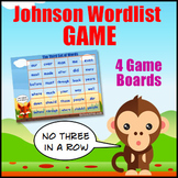 Sight Word Game - The Johnson List  -