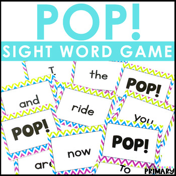 Sight Word POP! Game by Hello Primary | TPT