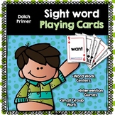 Sight Word Game and Playing Cards | Dolch Primer Trick Words