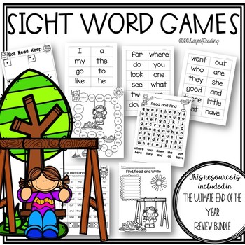 summer sight word games activities and printables for high frequency