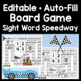 Editable Board Game--Sight Word Speedway {Editable with Au