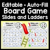 Sight Word Slides and Ladders Board Game {Editable with Au