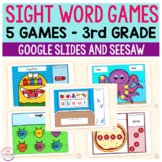 Sight Word Games | 5 Activities - Third Grade | Google Sli