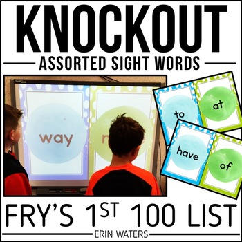 Preview of Sight Word Games - Fry's 1st 100 List - Knockout