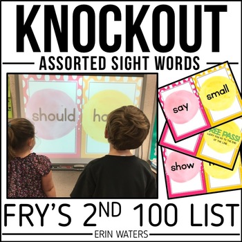 Preview of Sight Word Games - Fry's 2nd 100 List - Knockout