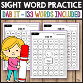 Sight Word Games Kindergarten Dab It