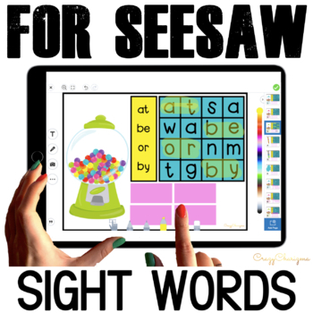 Sight Word Games Practice Activities Assessment Seesaw by CrazyCharizma