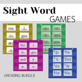 Sight Word Games | Sight Word Recognition | Growing Bundle