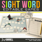 Winter Sight Word Games Editable