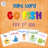 Editable Sight Word Go Fish: Fry Words 1-100