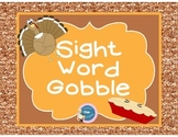 Sight Word Gobble {sight word games]