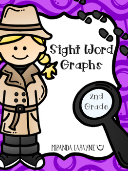 Preview of Sight Word Graphs - 2nd Grade Dolch Words