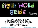 Sight Word Grids - 80 Kindergarten Sight Words