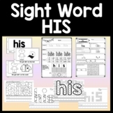 Sight Word HIS {2 Worksheets, 2 Books, and 4 Activities!}