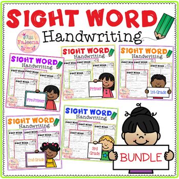 Preview of Sight Word Handwriting Bundle