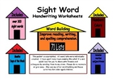Sight Word Handwriting Preview Sample