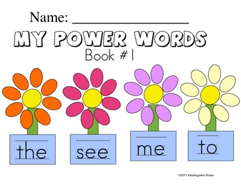 Preview of Sight Word Handwriting Workbook Book 1