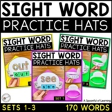 Sight Word Practice | Sight Word Hats Sets 1-3 Bundle