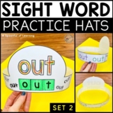 Sight Word Hats Sets 2 | Sight Word Practice