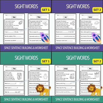 Preview of Sight Word High Frequency Words Worksheets - Mega Bundle | Sight Word Activity