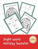 Sight Word Holiday Sweater - Bingo Dauber Activity