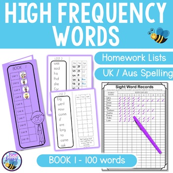 Preview of High Frequency Sight Word Homework Book 1 Australian Version