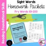 Sight Word Homework Packets (Fry Words 101-200)