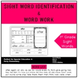 Sight Word Identification & Word Work Printables- 1st (Spe