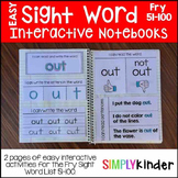 Sight Word Interactive Notebook - Fry 51-100