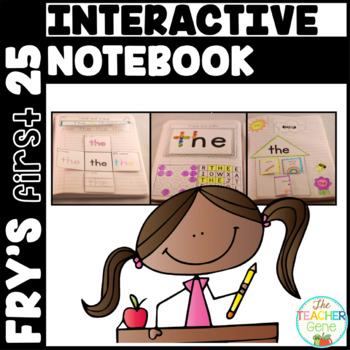 Preview of Sight Word Interactive Notebook Fry's First 25