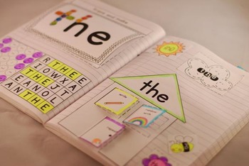 Preview of Sight Word Interactive Notebook (the, to, and, a) Pre-Primer Set 1