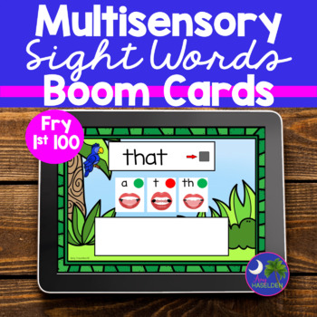 Sight Word Intervention Boom Cards | Multi-sensory Phonemic Awareness