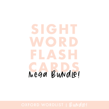 Sight Word Flash Cards - Oxford Word List 1 to 100 — Resourcing Time
