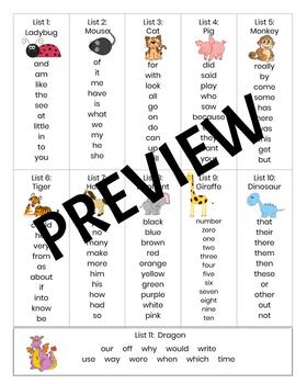Preview of Sight Word Keys (editable)