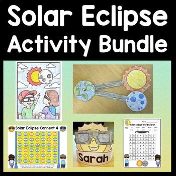 Preview of Solar Eclipse Bundle {10 Products-activities, crafts + more!} Solar Eclipse 2024