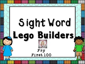 Preview of Sight Word Lego Task Cards:  Fry First 100 Words