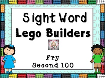 Preview of Sight Word Lego Task Cards:  Fry Second 100 Words