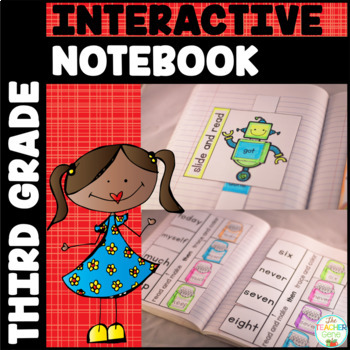 Preview of Sight Word Interactive Notebook Bundle: Third Grade List