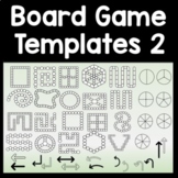 Blank Board Game Templates 2 + Spinners & Arrows {20 Game 