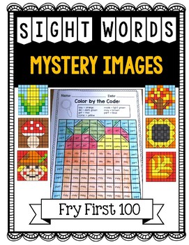 Preview of Sight Word MORNING WORK: Fall Mystery Pictures