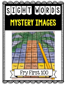 Preview of Sight Word MORNING WORK: Summer Mystery Pictures