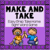Sight Word Make and Take Game- FREEBIE