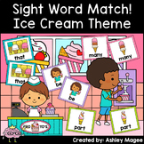 Sight Word Match - Ice Cream Themed - 1st 100 Fry Sight Words