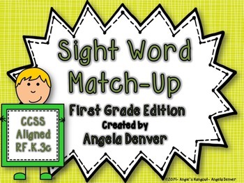 Preview of Sight Word Match-Up First Grade Edition