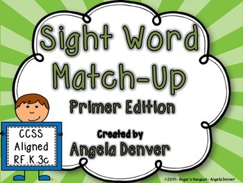 Preview of Sight Word Match-Up Primer Edition