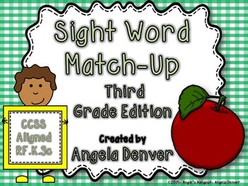 Preview of Sight Word Match-Up Third Grade Edition