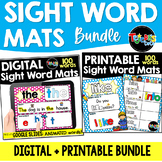 Sight Word Mats: Digital and Printable BUNDLE