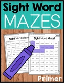 Sight Word Mazes - Primer