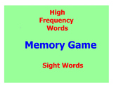 Sight Word Memory Game On Interactive Whiteboard