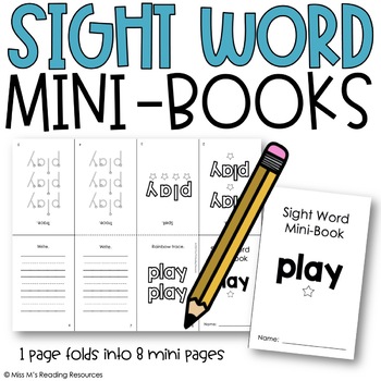 100 sight words mini books